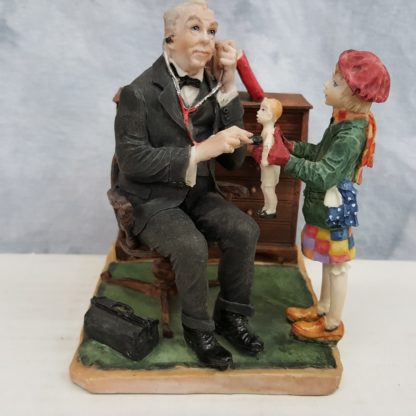 Dave Grossman American Collection Norman Rockwell Doctor And The Doll Figurine