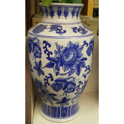 Delft Blue Medium Vase with Flowers