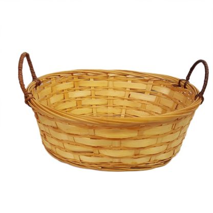 Wicker Basket Oval with Handles