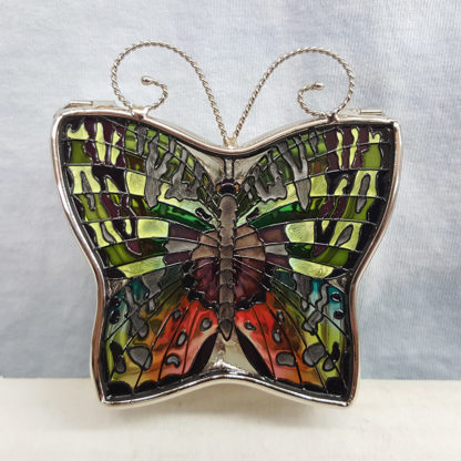 Hand Painted Butterfly Jewelry Box