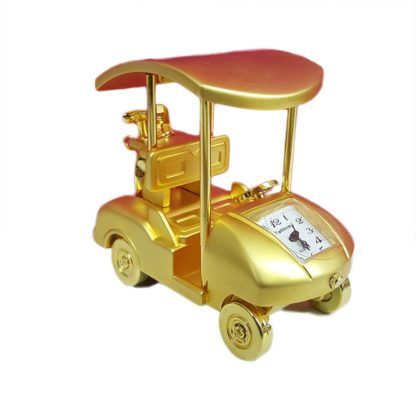 Sanis Enterprises Golf Cart Clock with Canopy, Gold