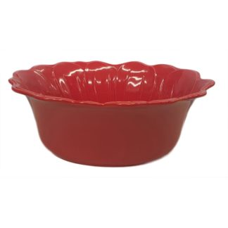 Large Red Porcelain Bowl