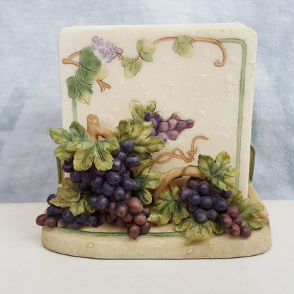 Porcelain Grapes and Ivy Coaster Set