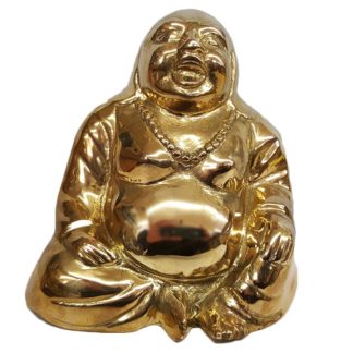 Large Brass Laughing Happy Buddha