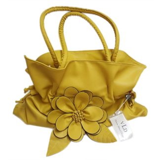 VLD Yellow Handbag with Flower