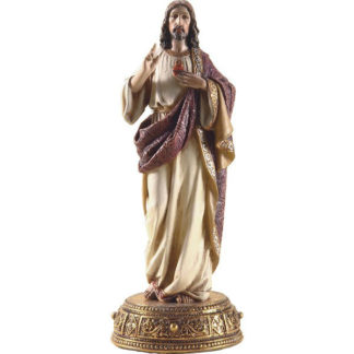 Sacred Heart of Jesus Heavenly Protector Statue 10.25"