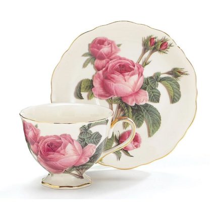 Burton and Burton Romantic Rose Teacup & Saucer
