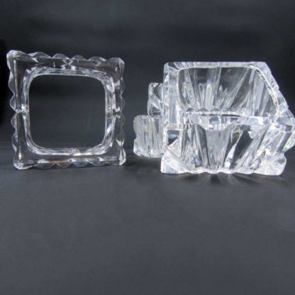 Square Crystal Napkin Rings Set of 4