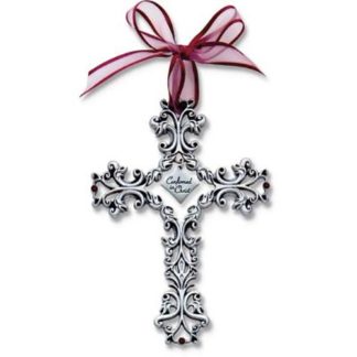 Cathedral Art Confirmation Filigree Cross with Purple Ribbon