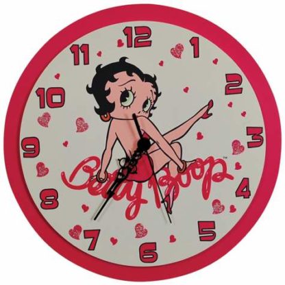 Westland Giftware 12 Inch Betty Boop Figure Classic Beige and Red Wall Clock