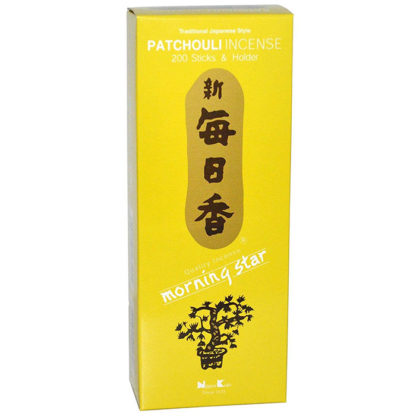 Nippon Kodo Morning Star Incense Patchouli 200 Sticks and Holder
