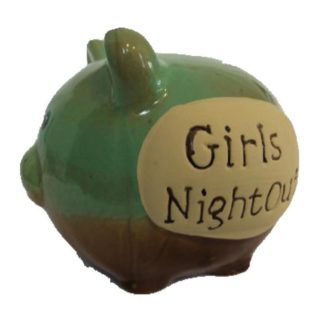 Don Mechanic Ceramic Pottery Mini Piggy Bank - Girls Night Out