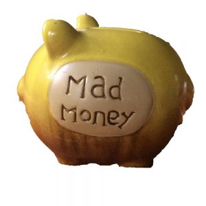Ceramic Pottery Mini Piggy Bank - Mad Money