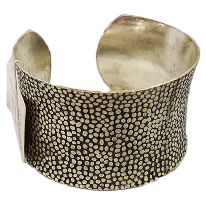Victoria Leland Designs Silver Spotted Bangle Bracelet