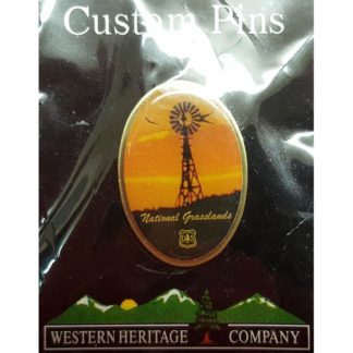 Western Herritage National Grasslands Windmill Custom Pin