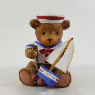 Button Bears Anchors Away Bear With Boat Figurine