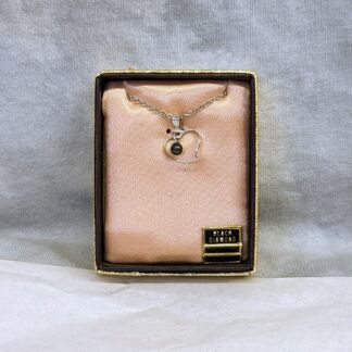 Eterna-Klad Genuine Black Diamond Pendant Heart Necklace