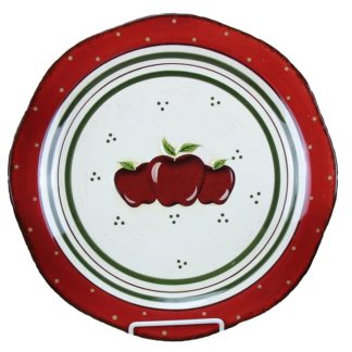 Young's Ceramic Apple Platter, 12-Inch