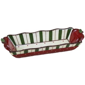 Young's Ceramic Cracker Tray, 12-Inch