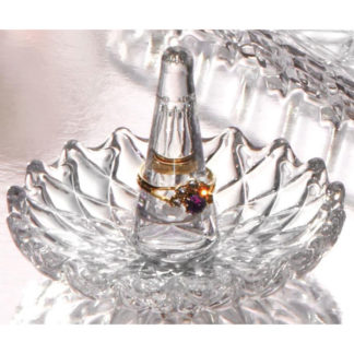 Crystal Clear Crystal Round Ring Holder