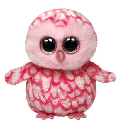 Ty Beanie Boos - Pinky the Pink Barn Owl (Glitter Eyes)