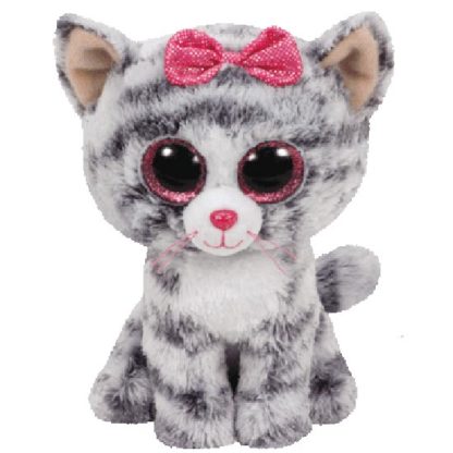 TY Beanie Boos - Kiki the Grey Tabby Cat (Regular Size)