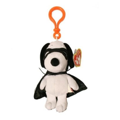 Ty Beanie Baby - Snoopy the Vampire Dog ( Plastic Key Clip )