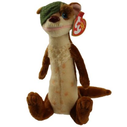 Ty Beanie Baby - Buck the One Eyed Weasel (Ice Age 3 Movie)