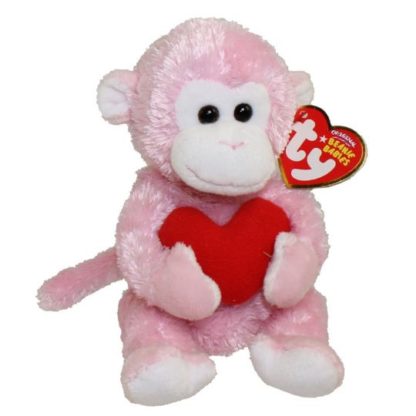 Ty Beanie Baby - Mischief the Valentine's Monkey