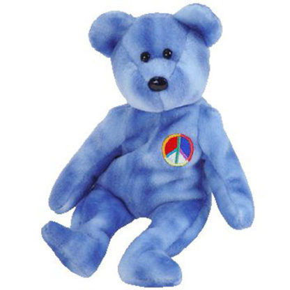 Ty Beanie Baby - Peace 2003 the Bear (Blue Version)