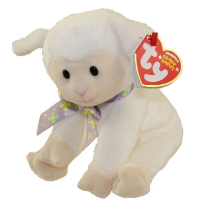 TY Beanie Baby - Sheepishly the White Lamb