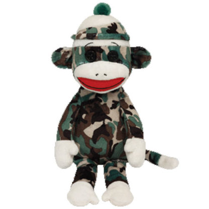 Ty Beanie Baby - Sock Monkey Camouflage
