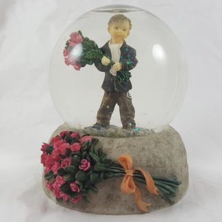 Westland Giftware Kim Anderson's Forever Young Bashful Beau Snow Globe