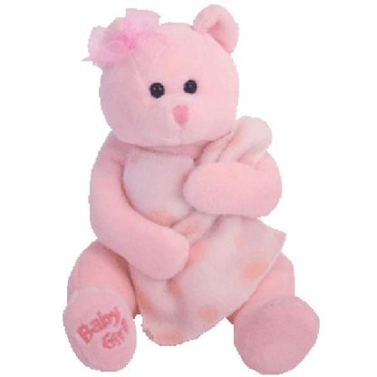 TY Beanie Baby - Baby Girl the Bear with Blanket & Bow