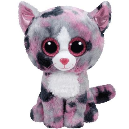 TY Beanie Boos - Lindi the Pink Cat (Medium Size)