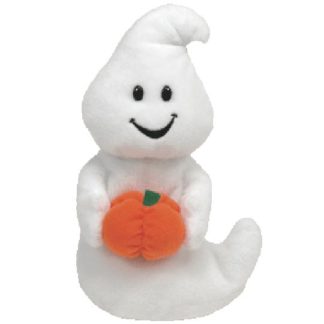 TY Beanie Baby - Spooky the Ghost with Pumpkin