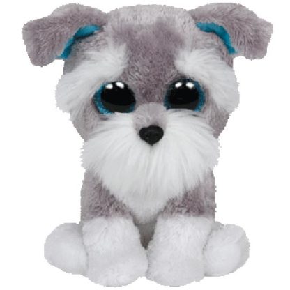 TY Beanie Boos - Whiskers the Schnauzer Dog (Medium Size)
