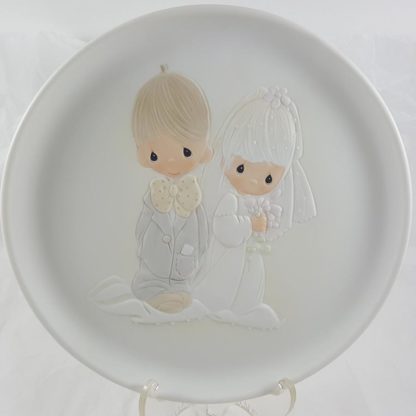Enesco Precious Moments The Lord Bless You and Keep You Wedding Collector's Plate