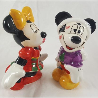 Disney Mickey & Minnie Mouse Kissing Salt & Pepper Shakers