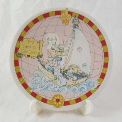 Enesco Precious Moments This Land Is Our Land Plate