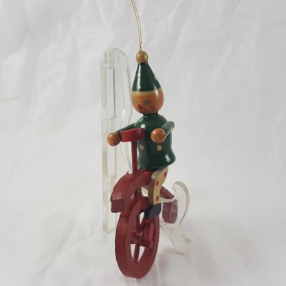 Clown Riding A High Wheel Bicycle Ornament