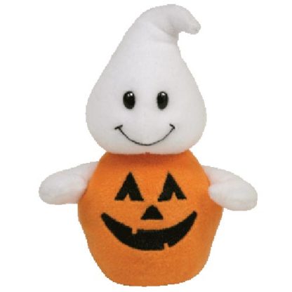 TY Halloweenie Beanie Baby - Ghostkin the Pumpkin Ghost