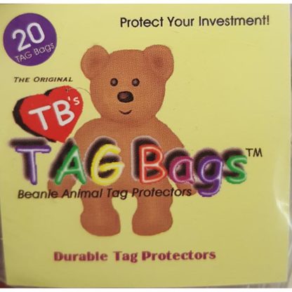 Original Tag Bags for Ty Beanies Tag Protectors - 20 Pack