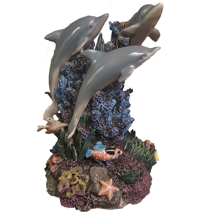 Young's Dolphins On Coral Reef Music Box