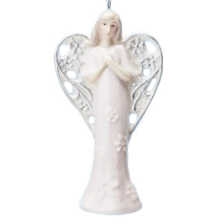 Roman Inc 4.25" Angel Ornament Pink