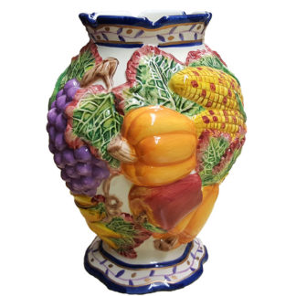 Autumn Themed Large Ceramic Vase Bella Casa by Ganz
