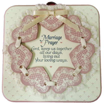 Dexsa Marriage Prayer Textual Art Wood Plaque