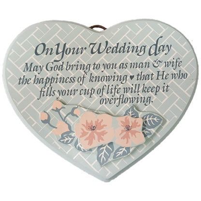 Dexsa On Your Wedding Day Textual Art Wood Plaque