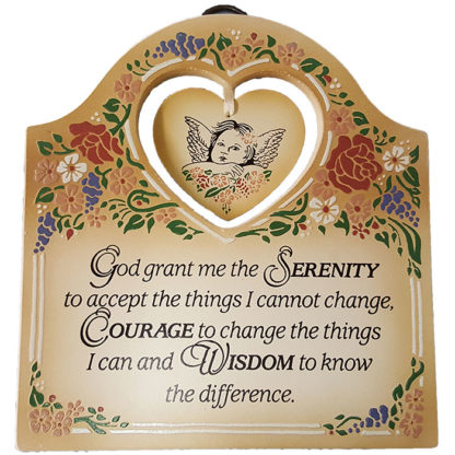 Dexsa Serenity Prayer Textual Art Wood Plaque