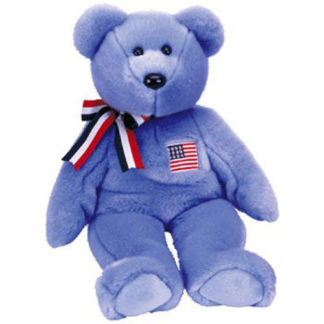 TY Beanie Buddy - America the Bear (Blue Version)